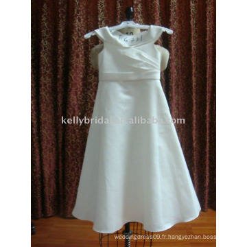 White Cute Flower Girl Dress-FG321